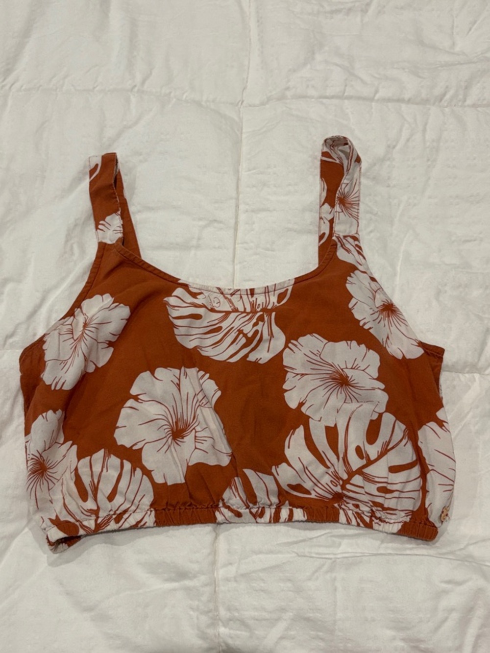 Roxy burnt orange Crop Tank
